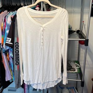 Aerie Button Up Henley